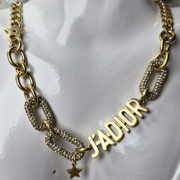 Gold and Silver J'ADIOR Necklace, Bracelet And Earrings - Picture 2 of 5